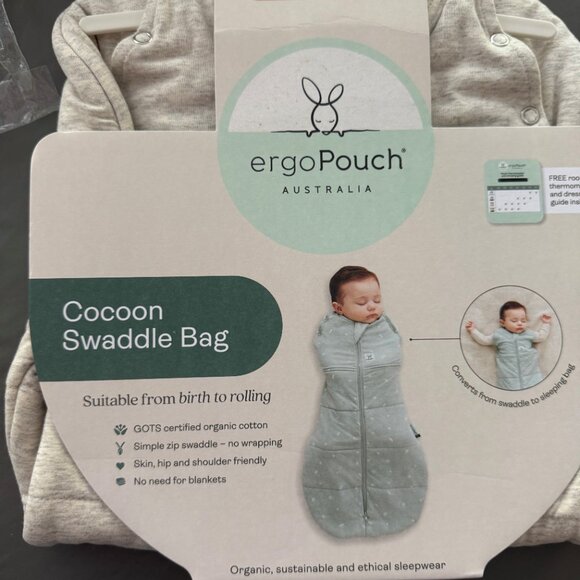 organic cotton swaddle bag and pajama bundle - Picture 12 of 14